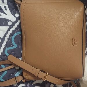 Parfois Tan Crossbody Shoulder Vegan Leather Bag